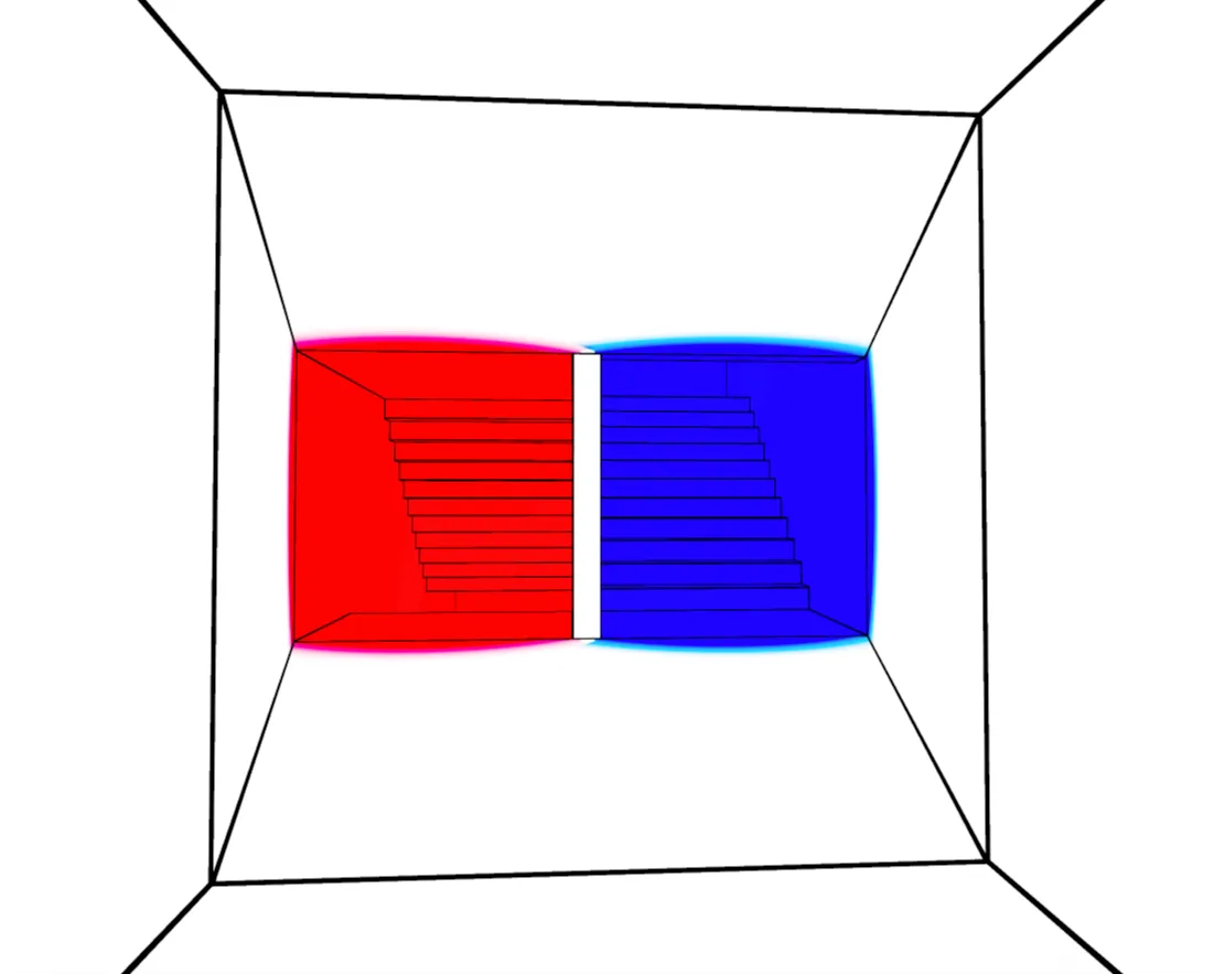 Torus that smoothly transitions between portals