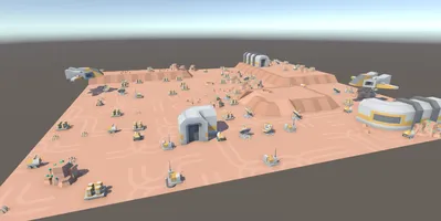Martian base assembled with this plugin